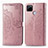 Custodia Portafoglio In Pelle Fantasia Modello Cover con Supporto per Realme C25 Oro Rosa