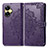 Custodia Portafoglio In Pelle Fantasia Modello Cover con Supporto per Realme C55 Viola