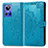 Custodia Portafoglio In Pelle Fantasia Modello Cover con Supporto per Realme GT Neo3 5G Blu