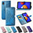 Custodia Portafoglio In Pelle Fantasia Modello Cover con Supporto per Samsung Galaxy A01 Core