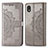 Custodia Portafoglio In Pelle Fantasia Modello Cover con Supporto per Samsung Galaxy A01 Core Grigio