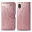 Custodia Portafoglio In Pelle Fantasia Modello Cover con Supporto per Samsung Galaxy A01 Core Oro Rosa