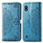 Custodia Portafoglio In Pelle Fantasia Modello Cover con Supporto per Samsung Galaxy A10 Blu