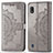 Custodia Portafoglio In Pelle Fantasia Modello Cover con Supporto per Samsung Galaxy A10 Grigio