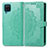 Custodia Portafoglio In Pelle Fantasia Modello Cover con Supporto per Samsung Galaxy A12 Verde
