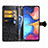 Custodia Portafoglio In Pelle Fantasia Modello Cover con Supporto per Samsung Galaxy A20e