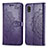 Custodia Portafoglio In Pelle Fantasia Modello Cover con Supporto per Samsung Galaxy A21 SC-42A Viola