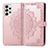 Custodia Portafoglio In Pelle Fantasia Modello Cover con Supporto per Samsung Galaxy A33 5G Oro Rosa