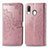 Custodia Portafoglio In Pelle Fantasia Modello Cover con Supporto per Samsung Galaxy A40 Oro Rosa