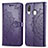 Custodia Portafoglio In Pelle Fantasia Modello Cover con Supporto per Samsung Galaxy A40 Viola