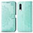 Custodia Portafoglio In Pelle Fantasia Modello Cover con Supporto per Samsung Galaxy A50 Verde