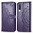 Custodia Portafoglio In Pelle Fantasia Modello Cover con Supporto per Samsung Galaxy A50 Viola