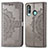 Custodia Portafoglio In Pelle Fantasia Modello Cover con Supporto per Samsung Galaxy A60 Grigio