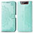 Custodia Portafoglio In Pelle Fantasia Modello Cover con Supporto per Samsung Galaxy A80 Verde