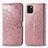 Custodia Portafoglio In Pelle Fantasia Modello Cover con Supporto per Samsung Galaxy A81 Oro Rosa