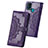 Custodia Portafoglio In Pelle Fantasia Modello Cover con Supporto per Samsung Galaxy F41 Viola