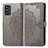 Custodia Portafoglio In Pelle Fantasia Modello Cover con Supporto per Samsung Galaxy F52 5G Grigio