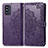 Custodia Portafoglio In Pelle Fantasia Modello Cover con Supporto per Samsung Galaxy F52 5G Viola