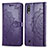 Custodia Portafoglio In Pelle Fantasia Modello Cover con Supporto per Samsung Galaxy M10 Viola