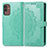 Custodia Portafoglio In Pelle Fantasia Modello Cover con Supporto per Samsung Galaxy M13 5G Verde