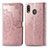 Custodia Portafoglio In Pelle Fantasia Modello Cover con Supporto per Samsung Galaxy M20 Oro Rosa