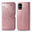 Custodia Portafoglio In Pelle Fantasia Modello Cover con Supporto per Samsung Galaxy M31s Oro Rosa