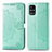 Custodia Portafoglio In Pelle Fantasia Modello Cover con Supporto per Samsung Galaxy M31s Verde
