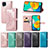 Custodia Portafoglio In Pelle Fantasia Modello Cover con Supporto per Samsung Galaxy M32 4G