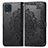 Custodia Portafoglio In Pelle Fantasia Modello Cover con Supporto per Samsung Galaxy M32 4G Nero