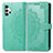 Custodia Portafoglio In Pelle Fantasia Modello Cover con Supporto per Samsung Galaxy M32 5G Verde