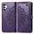 Custodia Portafoglio In Pelle Fantasia Modello Cover con Supporto per Samsung Galaxy M32 5G Viola