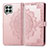 Custodia Portafoglio In Pelle Fantasia Modello Cover con Supporto per Samsung Galaxy M33 5G Oro Rosa