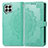 Custodia Portafoglio In Pelle Fantasia Modello Cover con Supporto per Samsung Galaxy M33 5G Verde