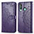 Custodia Portafoglio In Pelle Fantasia Modello Cover con Supporto per Samsung Galaxy M40 Viola