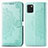 Custodia Portafoglio In Pelle Fantasia Modello Cover con Supporto per Samsung Galaxy M60s Verde
