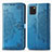 Custodia Portafoglio In Pelle Fantasia Modello Cover con Supporto per Samsung Galaxy Note 10 Lite Blu