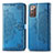 Custodia Portafoglio In Pelle Fantasia Modello Cover con Supporto per Samsung Galaxy Note 20 5G Blu