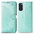 Custodia Portafoglio In Pelle Fantasia Modello Cover con Supporto per Samsung Galaxy S20 5G Verde