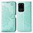 Custodia Portafoglio In Pelle Fantasia Modello Cover con Supporto per Samsung Galaxy S20 Ultra Verde