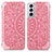 Custodia Portafoglio In Pelle Fantasia Modello Cover con Supporto per Samsung Galaxy S21 5G