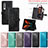 Custodia Portafoglio In Pelle Fantasia Modello Cover con Supporto per Samsung Galaxy Z Fold3 5G