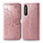 Custodia Portafoglio In Pelle Fantasia Modello Cover con Supporto per Sony Xperia 1 II Oro Rosa