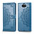 Custodia Portafoglio In Pelle Fantasia Modello Cover con Supporto per Sony Xperia 10 Blu