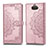 Custodia Portafoglio In Pelle Fantasia Modello Cover con Supporto per Sony Xperia 10 Oro Rosa