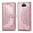 Custodia Portafoglio In Pelle Fantasia Modello Cover con Supporto per Sony Xperia 10 Plus Oro Rosa