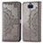 Custodia Portafoglio In Pelle Fantasia Modello Cover con Supporto per Sony Xperia 8 Lite Grigio