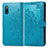 Custodia Portafoglio In Pelle Fantasia Modello Cover con Supporto per Sony Xperia Ace II Blu