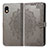 Custodia Portafoglio In Pelle Fantasia Modello Cover con Supporto per Sony Xperia Ace III Grigio