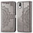 Custodia Portafoglio In Pelle Fantasia Modello Cover con Supporto per Sony Xperia L3 Grigio