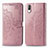 Custodia Portafoglio In Pelle Fantasia Modello Cover con Supporto per Sony Xperia L3 Oro Rosa
